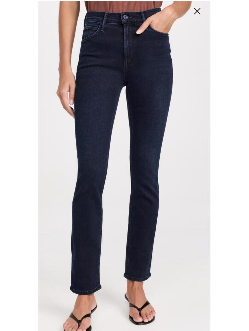 Mothe mid rise dazzler ankle jeans in chip on my shoulder 29 (light knee fading) - Picture 1 of 6